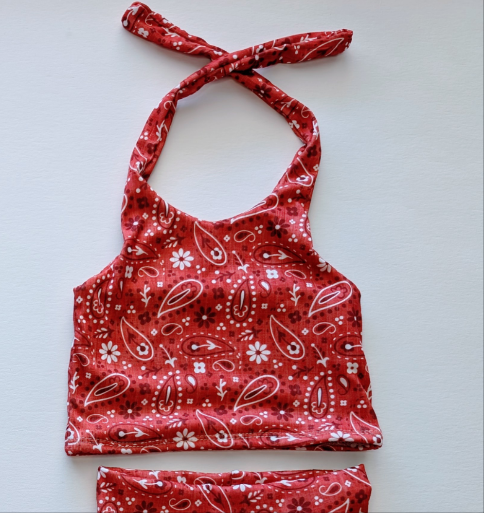 Halter reversible top