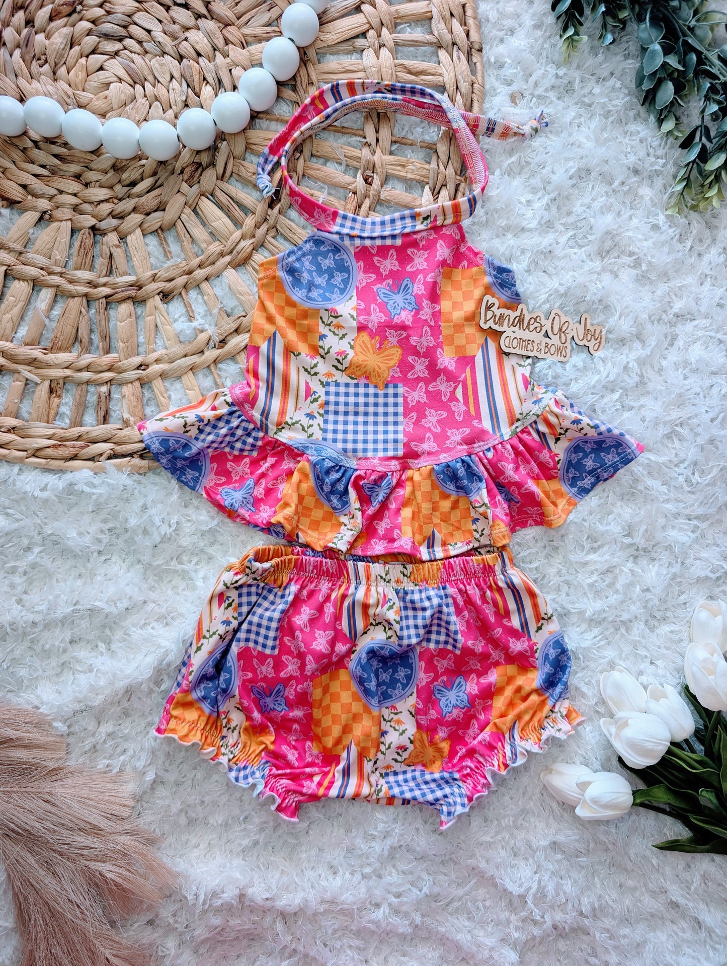 Oliver halter with ruffles