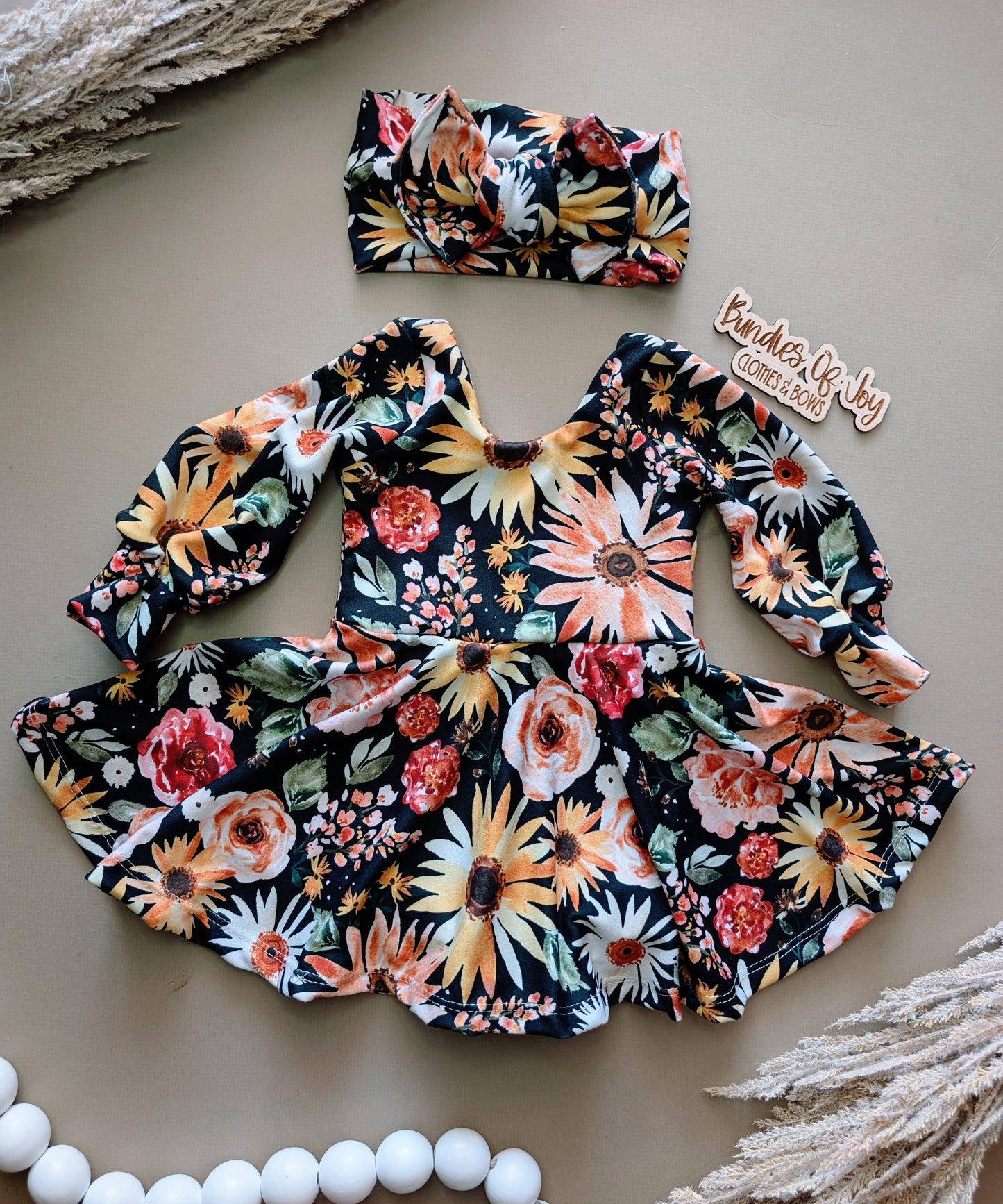 Brielle Romper with Bishop sleeves