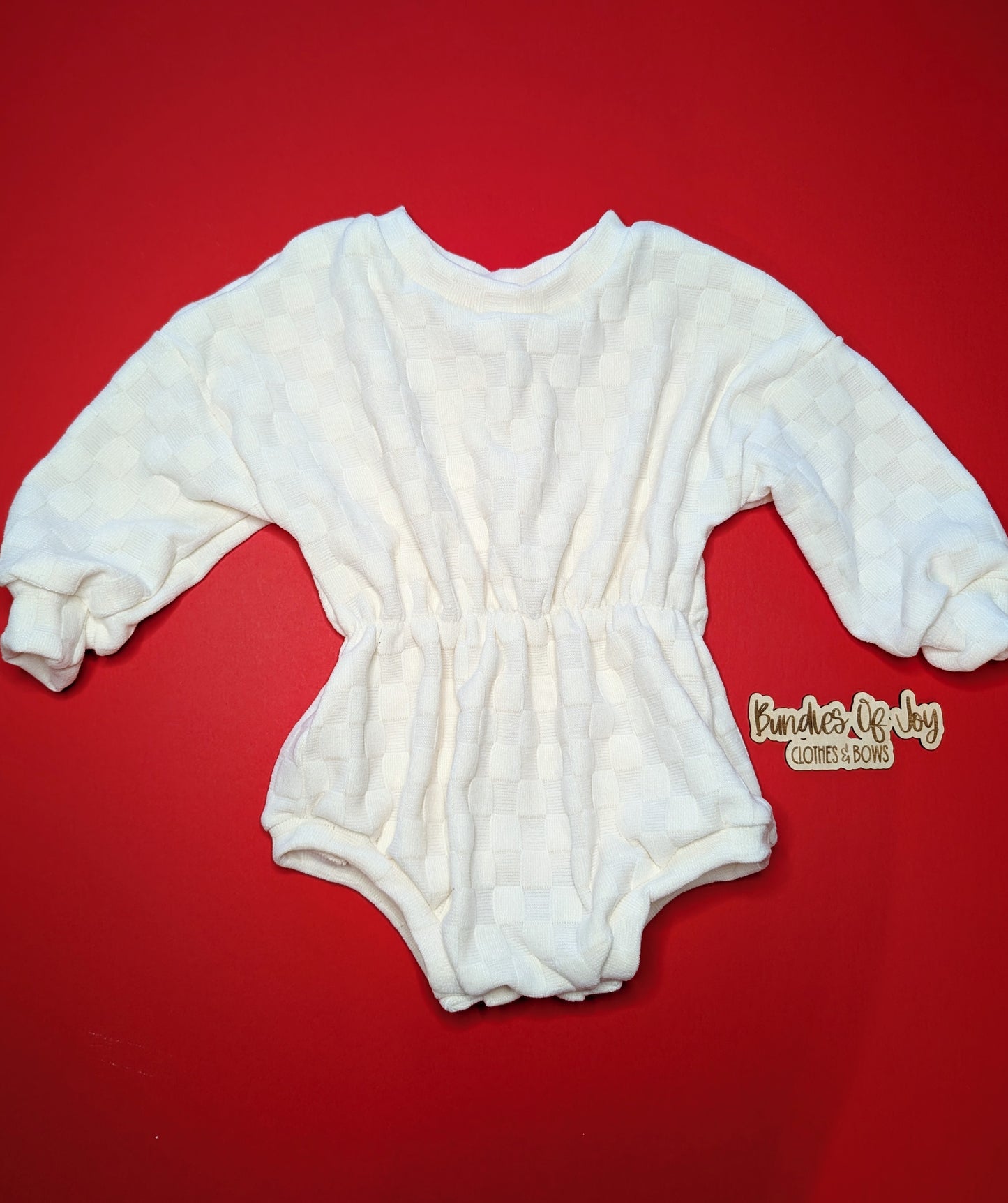 Sweater romper w/ cinched waist