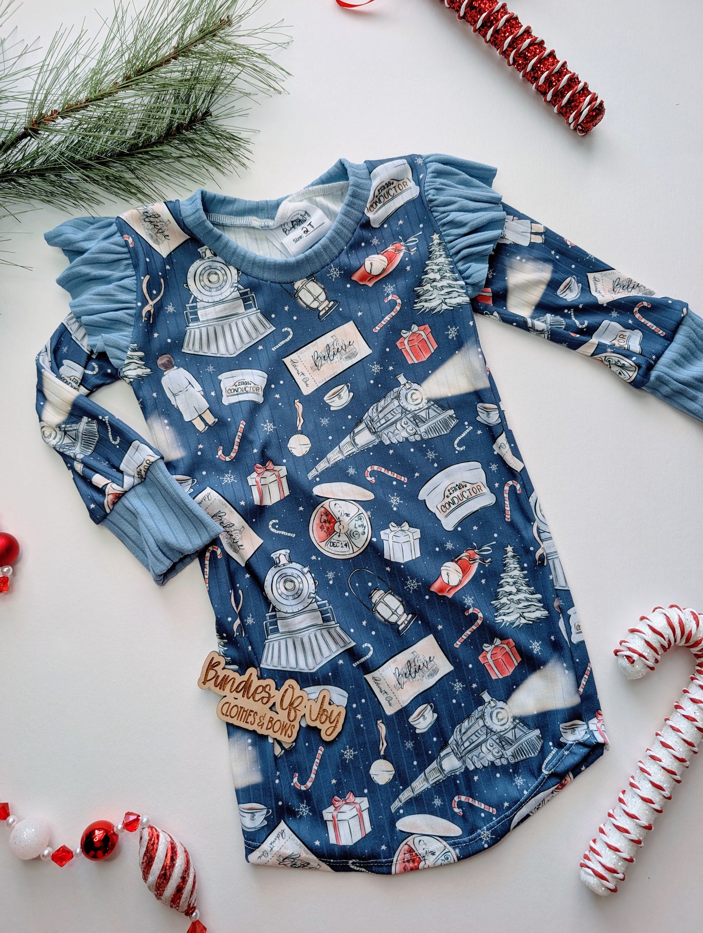 PJ Dress WITH Ruffles