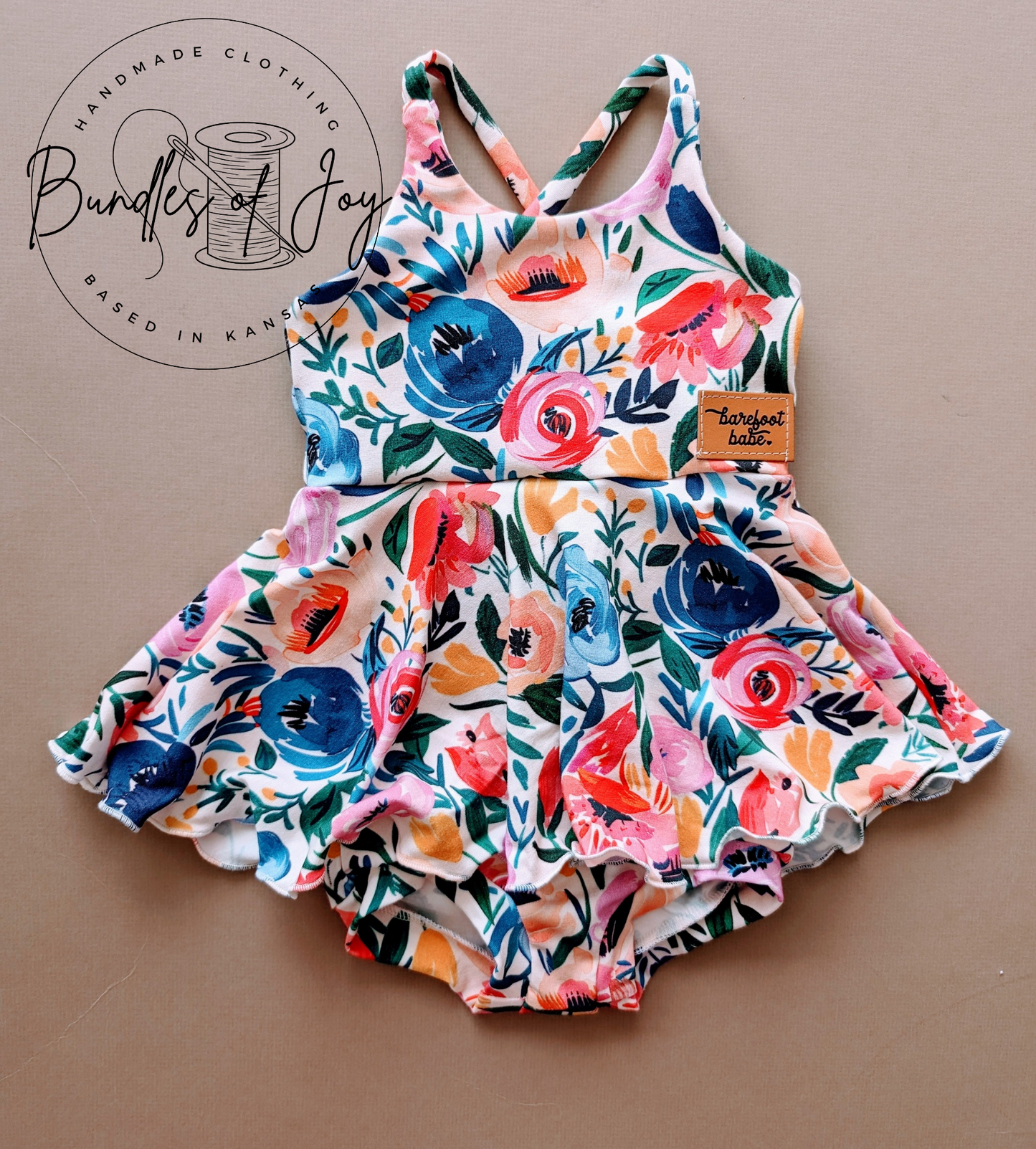 Brielle skirted romper