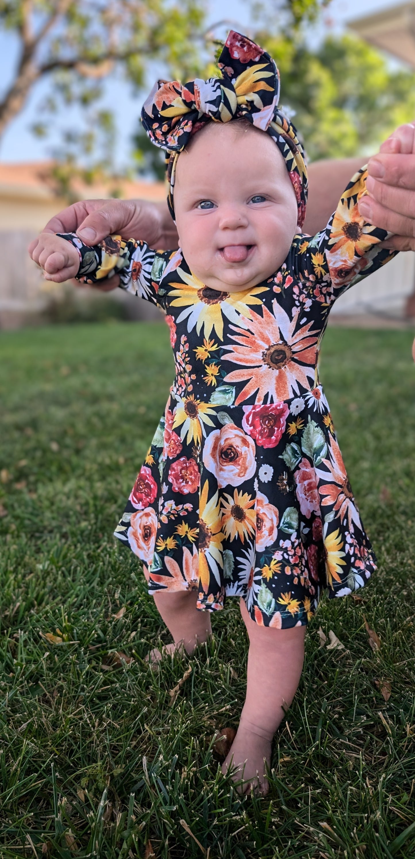 Brielle Romper with Bishop sleeves