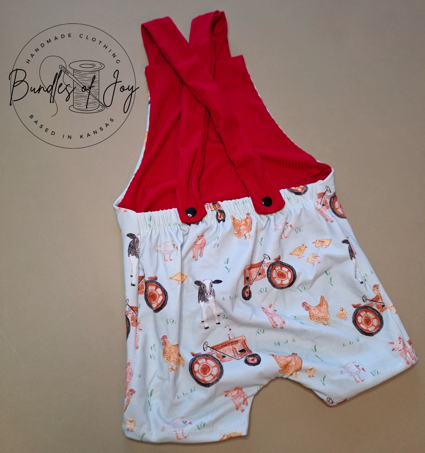 2t cross back overall shorts