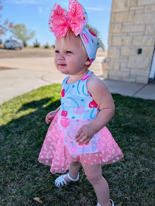 Brielle skirted romper