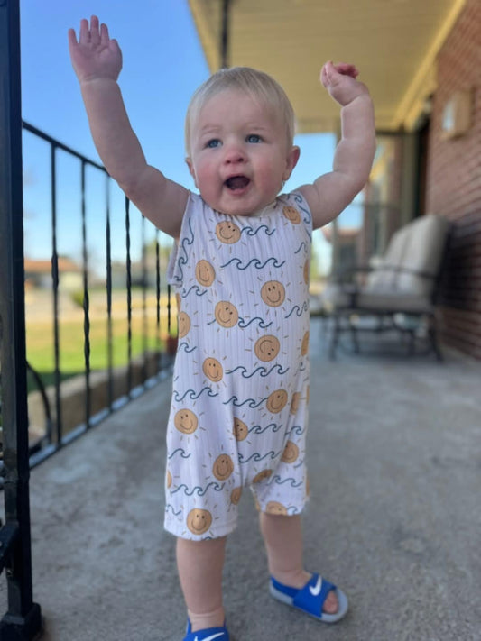 Tank shorts romper (baggy style)