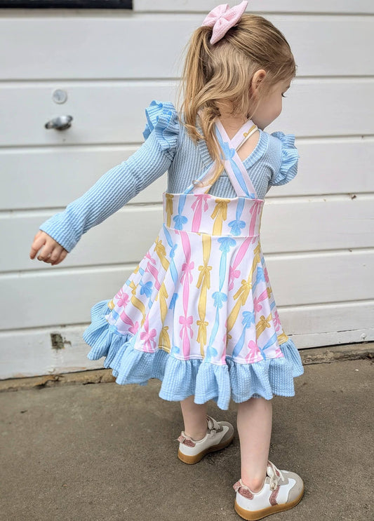 Pinafore Layering Dress INCLUDES ruffles on bottom