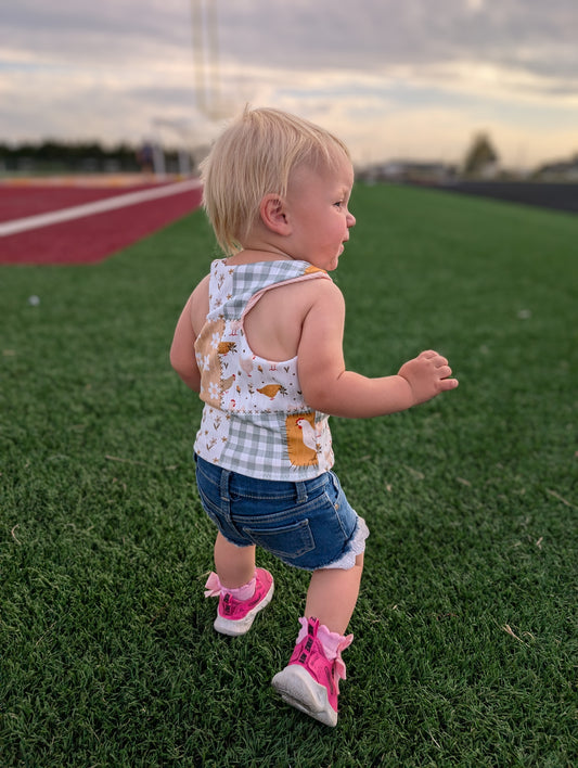 Jane: Reversible racerback tank
