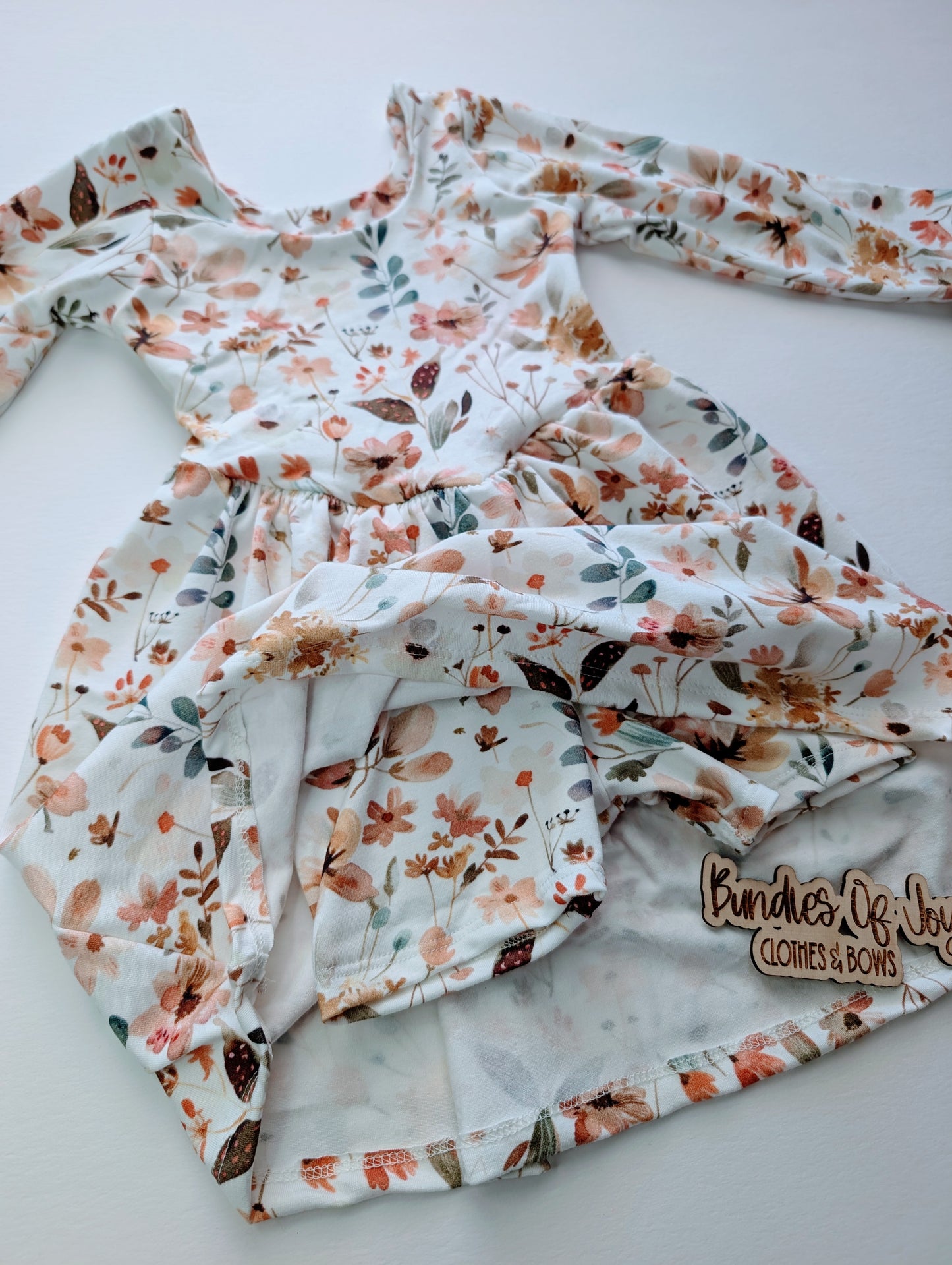 Rosette dress WITH attached shorts under