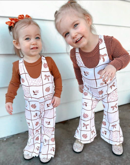 Pinafore pants romper