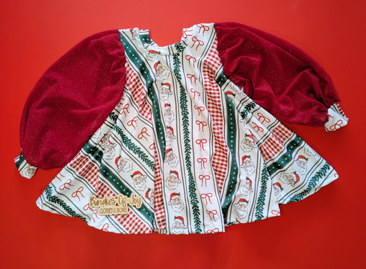 Natalie twirl dress WITH bishop sleeves