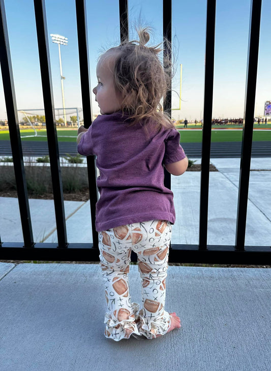 Leggings with ruffles